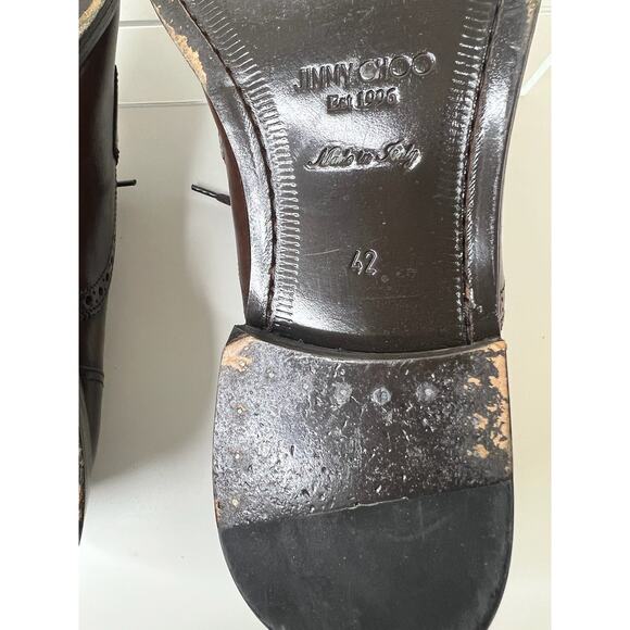 Jimmy Choo Brown Oxford Lace Up Shoes, Size 42 - Picture 15 of 15